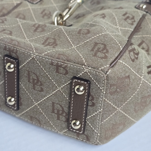 Dooney & Bourke Olive Green & Dark Brown Purse - Picture 6 of 15